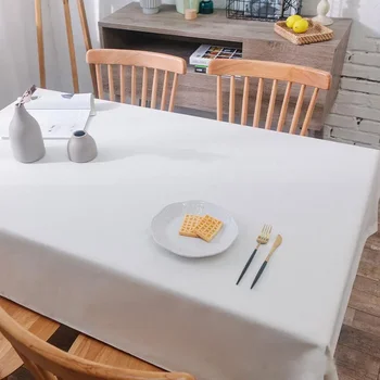 obrus biały obrus stolik na stół do pokoju dziennego okładka manteles para mesa prostokąt en tela