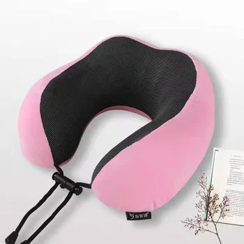 Новая стильная U-образная подушка с эффектом памяти, хлопковая подушка для шеи, офисная подушка для сна, дорожная подушка для шеи в автомобиле, U-образная подушка для шеи