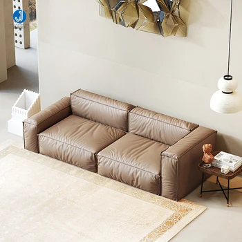 Современный роскошный диван из натуральной кожи, комплект одноместных 2, 3, 4-местных диванов, дизайн мебели для гостиной для дома