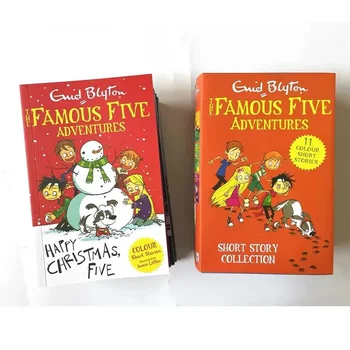 11 Книг / коробка Энид Блайтон Знаменитая коллекция пяти приключений Детская английская книжка с картинками Детективные истории