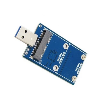 Корпус жесткого диска MSATA USB 3.0 Адаптер MSATA USB Внешний твердотельный дисковый адаптер Поддерживает 30X30 50X30 MSATA SSD