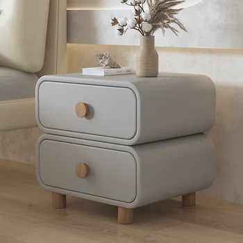 Роскошный белый ночной столик, Маленькие минималистичные полки, шкаф, Передвижной ночной столик для хранения прикроватной тумбочки Comodini Camera Da Letto Furniture