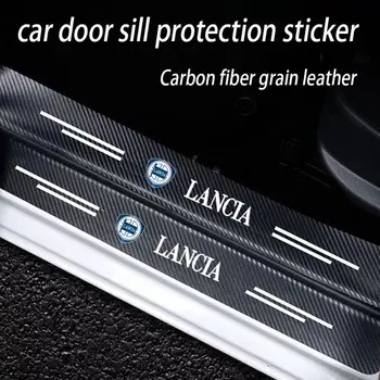 Наклейка для защиты боковой двери автомобиля от переступаний, аксессуары для заднего бампера Lancia ypsilon delta musa nera thema