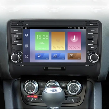 Carplay + Auto Android 12 2 DIN автомобильная интеллектуальная система Для audi TT MK2 8J 2006-2014 Автомобильный Радиоприемник автомобильный мультимедийный плеер кнопка вращения