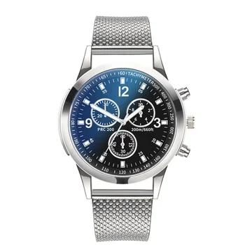 Роскошные кварцевые часы для мужчин с циферблатом из нержавеющей стали Повседневные кварцевые наручные часы Bracele Watch Relogio Masculino Часы Мужские