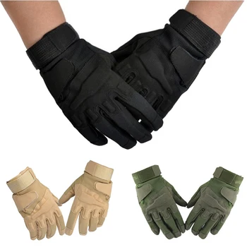 Перчатки с полным пальцем, тактические охотничьи перчатки для верховой езды, велосипедные перчатки, уличные перчатки, черные