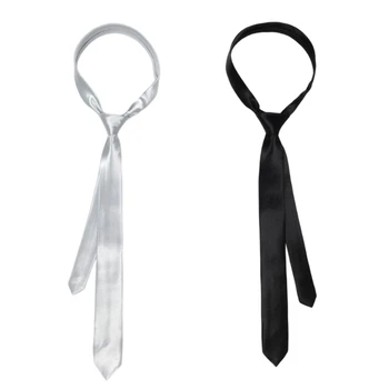 50JB Женский узкий галстук, узкий шарф, форменный галстук JK, длинный галстук-бабочка