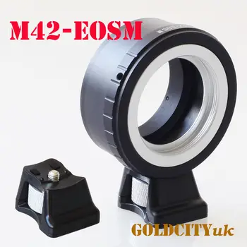 Переходное кольцо с подставкой-штативом для объектива M42 42 мм к Беззеркальной камере canon EOSM EF-M eosm/m1/m2/m3/m5/m6/m10/m50/m100