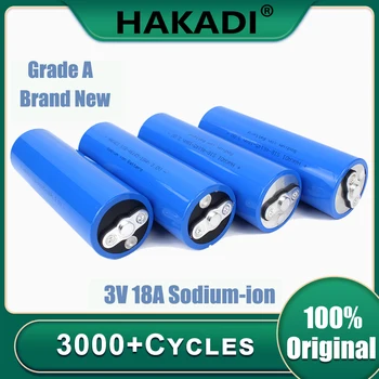 Натрий-ионная аккумуляторная батарея HAKADI 3V 18Ah 3000 + низкотемпературный элемент глубокого цикла, идеально подходящий для питания аварийных огней на колесах