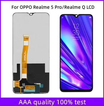 6,3 ”Для OPPO Realme 5 Pro ЖК-дисплей Сенсорная панель Экран Сенсор В сборе обновление RMX1971 RMX1973 Для ЖК-дисплея Realme Q