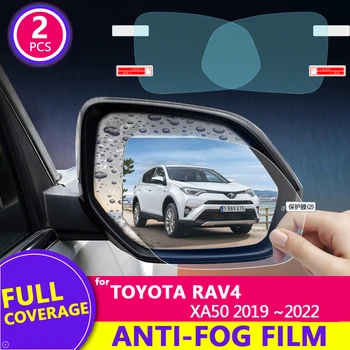 Полное Покрытие Противотуманной Непромокаемой Пленки для Toyota Rav4 XA50 2019 ~ 2022 RAV 5 50 Автомобильное Зеркало Заднего Вида Защитная Пленка Аксессуары 2020