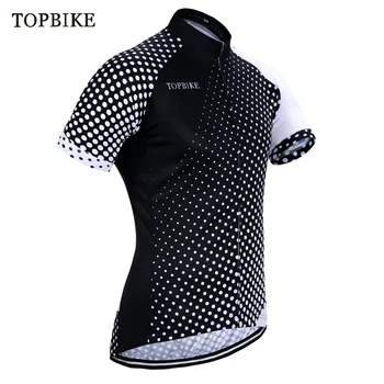 Мужская летняя велосипедная майка TOPBIKE, велосипедная одежда для скоростного спуска, Быстросохнущая рубашка для верховой езды с коротким рукавом, униформа из 100% полиэстера
