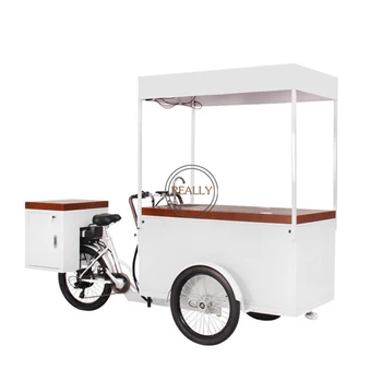 Тележка для мороженого для взрослых, Электрический грузовой велосипед, уличный морозильный трехколесный велосипед с солнечной панелью