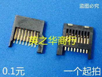оригинальный новый цельнопластиковый простой держатель для карт 8P micro SD держатель для карт памяти кард-ридер цельнопластиковый слот для карт