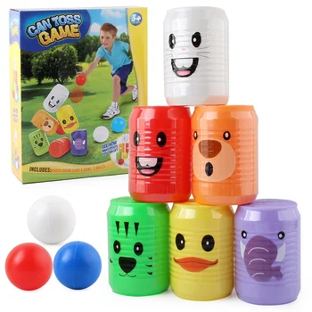 1 комплект игрушек для боулинга с мультяшным животным рисунком, цифровой набор для боулинга, интерактивная игрушка для раннего развития разных цветов (6 шт.