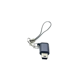 Переходник Type-C с разъемом Mini USB на штекер с ремешком для поддержки передачи данных и зарядки Dropship