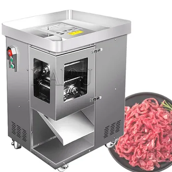 Электрическая машина для нарезки мяса 220 В Коммерческая Машина для нарезки мяса из нержавеющей стали для нарезки кубиками