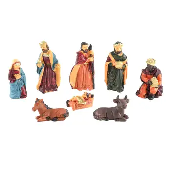 8 предметов религиозных рождественских поделок ручной росписью декоративного орнамента 