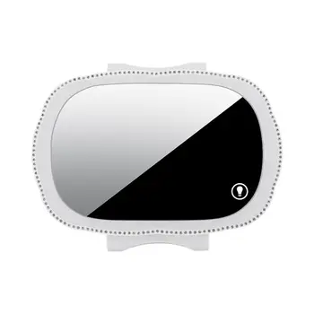 Автомобильное косметическое зеркало Практичный интерфейс USB высокой четкости автомобильное внутреннее светодиодное зеркало заднего вида автомобильные аксессуары