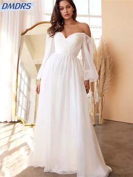 Элегантное платье для матери Невесты с открытыми плечами 2024, Простое платье, Романтическое Женское Вечернее платье в пол, Vestidos De Novia