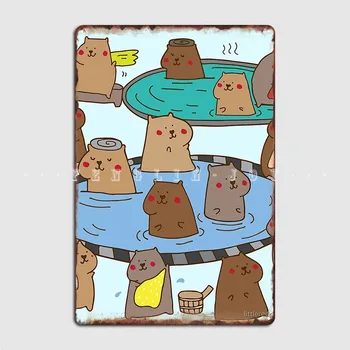 Имея Старую Металлическую Табличку с Надписью Capybara На Стене Паба В Гостиной, Проектируя Настенную Табличку С Жестяной Вывеской, Плакаты