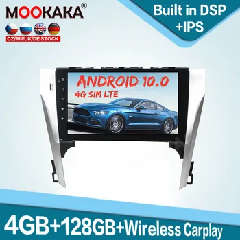 для Toyota Camry 2012 2013 4G SIM LTE Android 10,0 128 ГБ Автомобильный Мультимедийный Плеер Авто Радио Стерео GPS Навигация Головное устройство Аудио