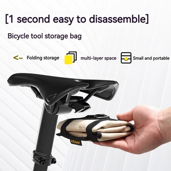 Мини-велосипедная сумка ENLEE, складная сумка для инструментов, сумка для передней рамы, Сумка для велосипедного седла, Набор для Буррито, Наборы инструментов для велосипеда Сзади, аксессуары для велоспорта