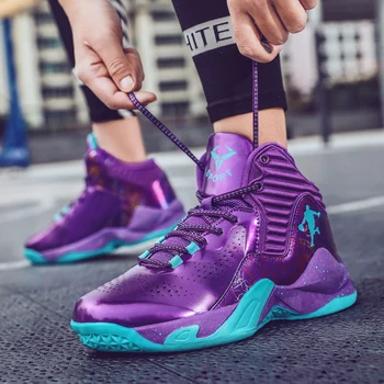 Новая мужская баскетбольная обувь для мужчин Фиолетовые Баскетбольные кроссовки Женская спортивная обувь Тренировочные кроссовки Женские ботинки Zapatillas Hombre