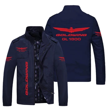 2023 Тонкая Мужская Мотоциклетная куртка Golden Wing и Red Wing GL1800 с Логотипом Мотоциклетной команды Racing Top Bomber Pilot Военная форма