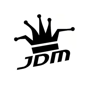 Креативные автомобильные наклейки JDM KING King Crown Аксессуары Виниловый ПВХ 14см * 13см Наклейка для укладки мотоциклов