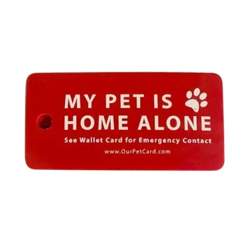 Брелок для домашних животных, карточка для экстренного контакта, брелки для ключей с карточками вызова экстренного контакта