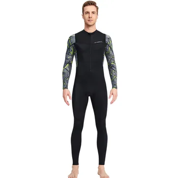 Цельный водолазный костюм из Лайкры для взрослых, Быстросохнущий купальник, Брюки с длинными рукавами, Для подводного плавания, Серфинга, Быстросохнущий, Cx73