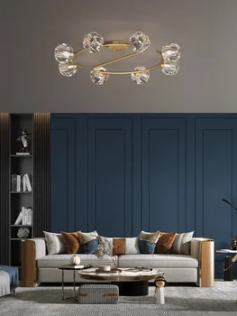 Освещение спальни, потолочный светильник, роскошная элегантная простая индивидуальность, домашний ресторан, кабинет, скандинавские лампы, лампа в гостиной
