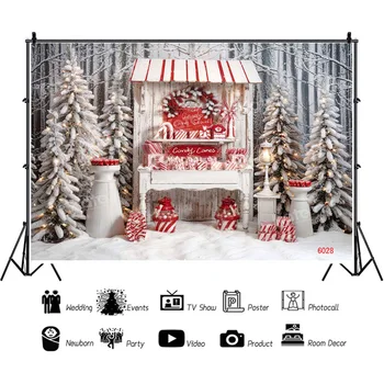 Рождественское украшение SHUOZHIKE, конфеты, семейные фоны для портретной фотографии, летающая снежинка, студийный фон, реквизит WW-14