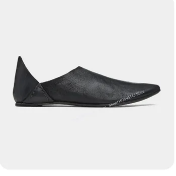 Черная мужская обувь без застежки, мужские модельные туфли, кожаные туфли-лодочки, высококачественная обувь для вечеринок, Большой размер 47, Zapatillas Mujer