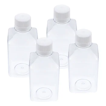 4 шт. Пластиковая бутылка Сыворотка Питательная среда Флаконы для образцов Реагент для укупорки домашних животных