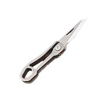 Универсальный Портативный складной нож из нержавеющей стали 420J2 TC4, мини-брелок из титанового сплава EDC, Подвеска, Распаковка ножей для экспресс-резки