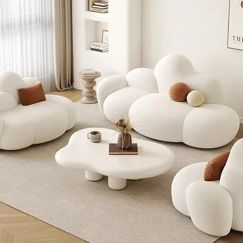 Кресло с откидной спинкой, ленивые диваны для гостиной в скандинавской Европе, ресторан Single Cloud, Дизайн дивана для гостиной, изогнутые диваны для мебели для дома
