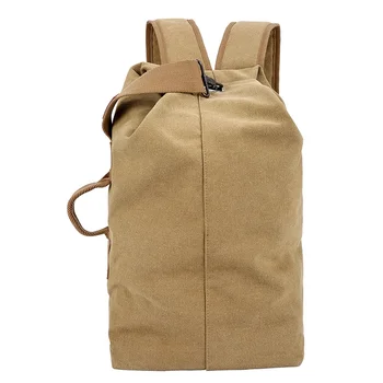 Простой и повседневный холщовый рюкзак, мужская спортивная сумка на открытом воздухе, большая вместительная походная сумка, тактический рюкзак