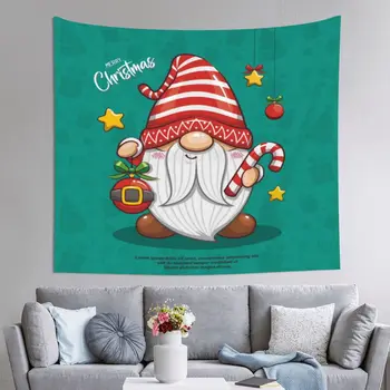 Настраиваемая полиграфия Санта Клауса Сочетается с текстилем Креативными гобеленовыми панно и уютными покрывалами на стенах