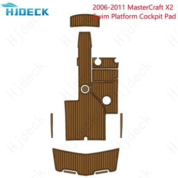 2006-2011 Коврик для Плавательной платформы MasterCraft X2 Для лодки EVA Foam Из Тикового дерева Коричневый