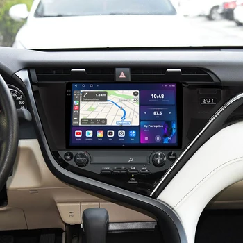 QLED 1280*720 P 8 + 128 Г Автомобильный радиоприемник для Toyota Camry 8 XV70 2017 2018 2019 2020 GPS Carplay Автомобильный плеер 4G LTE DSP Мультимедийный Стерео