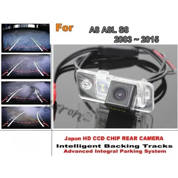 Для Audi A8 A8L S8 2003 ~ 2015 Интеллектуальная Камера Парковки Автомобиля/Динамическая Камера заднего Вида CCD Ночного Видения