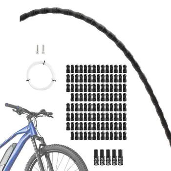 Корпус Велосипедного Кабеля Протектор Велосипедной Рамы Кабель Из Алюминиевого Сплава длиной 1 м Корпус Кабеля Переключения Велосипедного Тормоза Комплект Запасных Аксессуаров Для Велосипедов