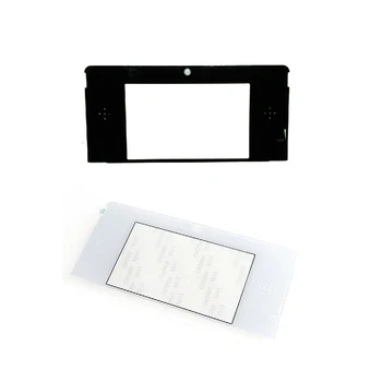 100шт Замена пластиковой Верхней Передней Рамки ЖК-Экрана Крышка Объектива Для Ремонта 3DS Черный Белый