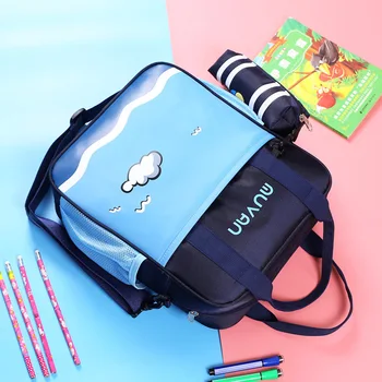 Школьные сумки учеников 2020 новый мультфильм детская учебная сумка нейлоновая сумка-мессенджер Материковый Китай бесплатная доставка