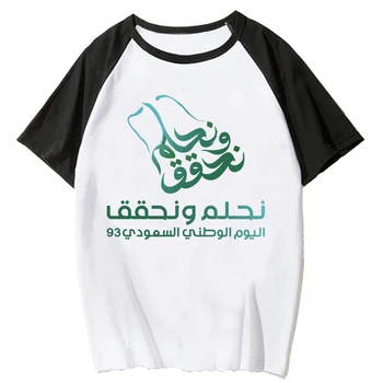 Королевство Саудовской Аравии футболки женские манга аниме Y2K футболка женская дизайнерская одежда в стиле харадзюку