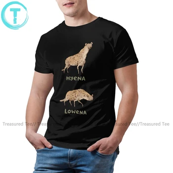Футболка Hyena, футболка Hyena Lowena, забавная футболка с коротким рукавом, летняя мужская хлопковая футболка с принтом XXX