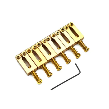 6 шт. электрическая гитара Тремоло моста встряхните один код строки, нижняя строка бар нажав на строку кода для Fender,золото