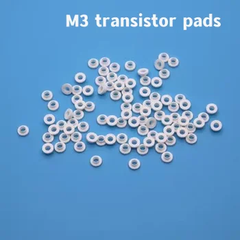 1000шт изоляционные таблетки TO-220 круг M3 транзисторные колодки Втулка TO-247 Пластиковая изоляционная шайба TO-3